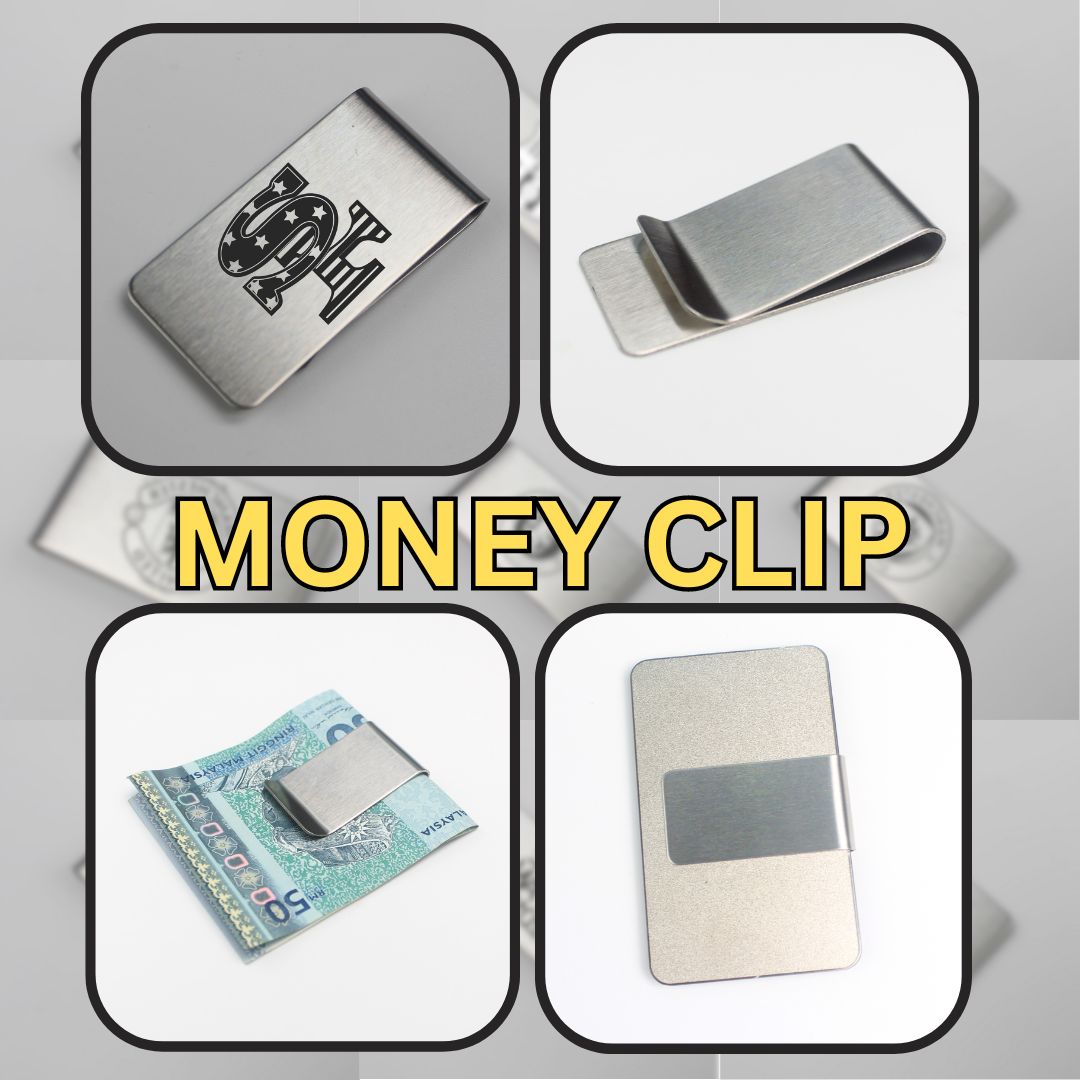 CUSTOMIZED MONEY CLIP AND ALL LOGO/MONEY HOLDERS/CARD HOLDERS/CUSTOMIZE PRINT MONEY CLIP/FASHION/WALLETS